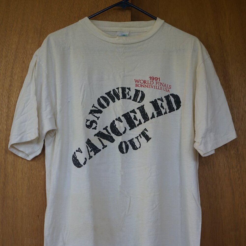 Vintage 1991 Alore World Finals Bonneville USA SCTA Men's XL T-Shirt RN# 61243